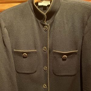 ST. JOHN’S Mandarin Collar Jacket